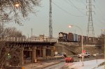 NS GP38-2 Locomotive making moves in the yard